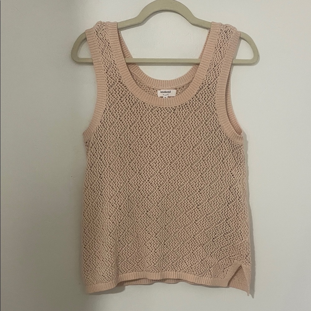 Blush Knit Sleeveless Top